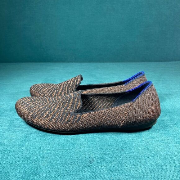 Size 7 - Women’s Rothy’s the Loafer Metallic Stripes shoes - Picture 1 of 7